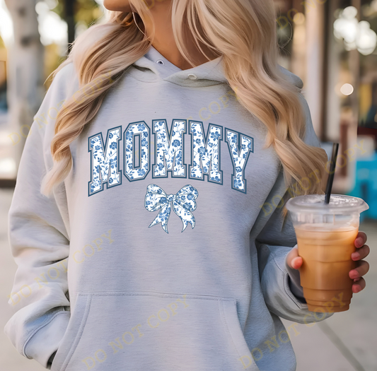 Blue Floral Mommy