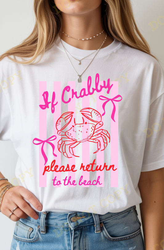 If Crabby, Please Return to the Beach (Multiple Options)