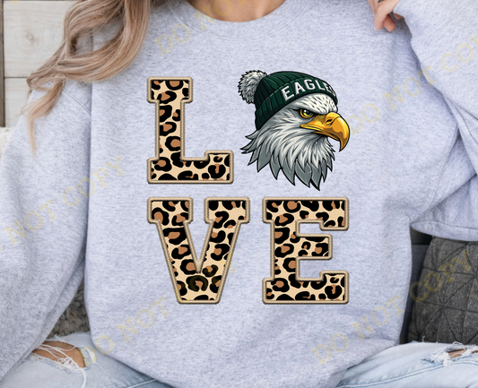 Leopard Eagles with Winter Hat