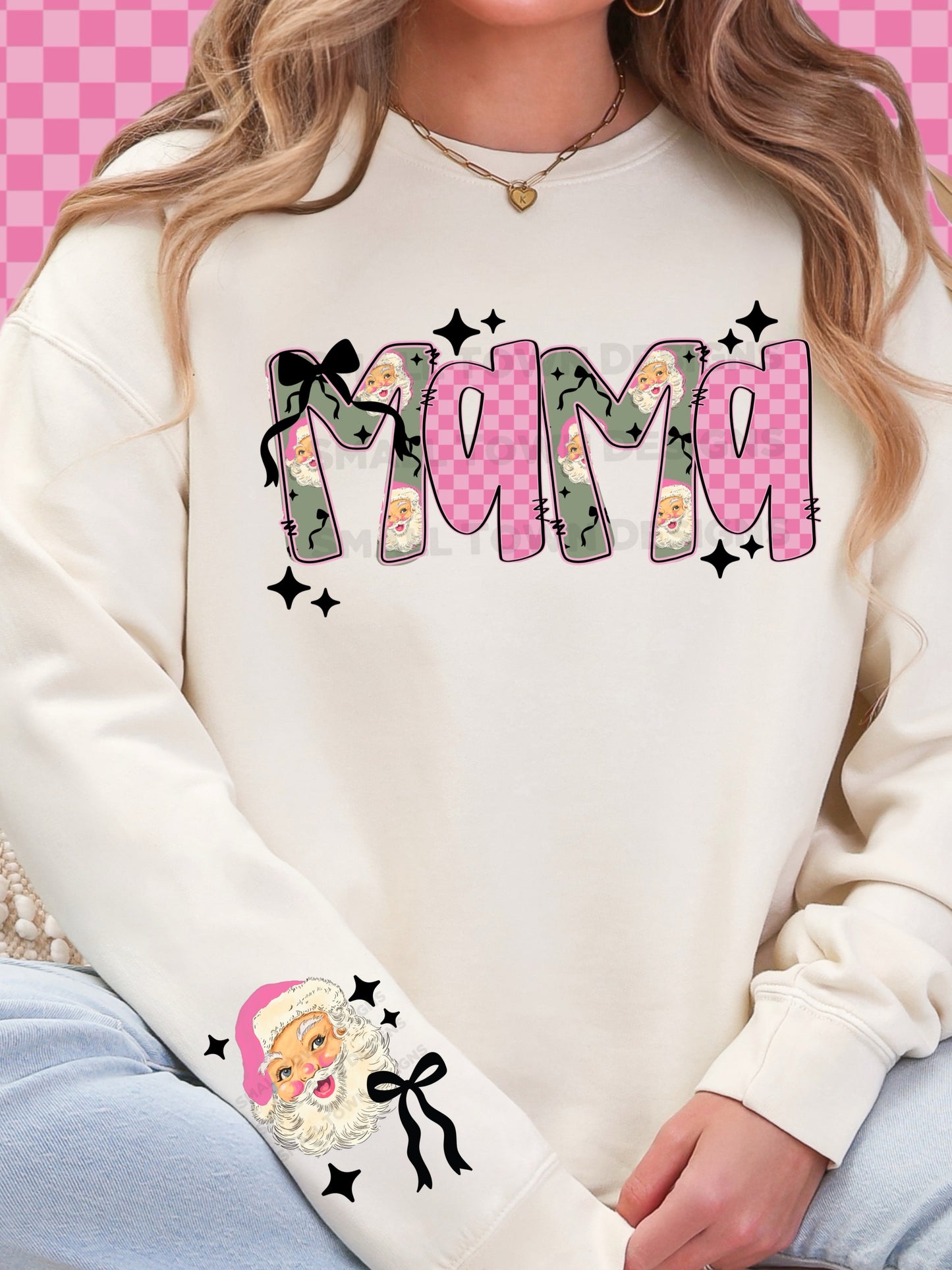 Pink Christmas Mama