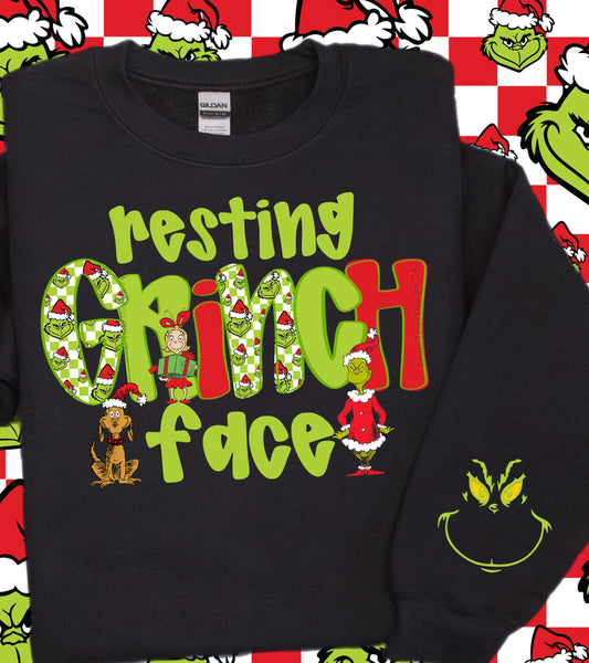 Resting Christmas Man Face
