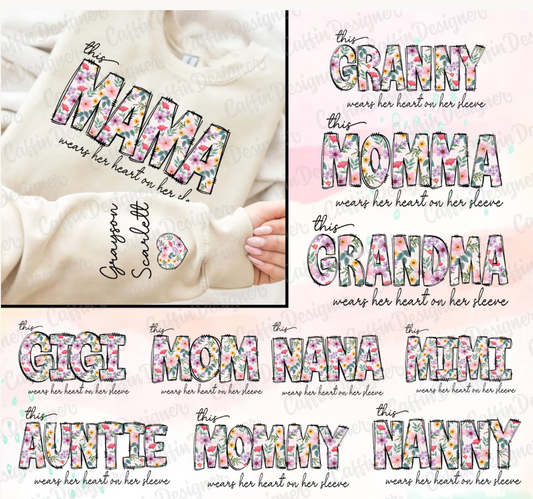 Personalized This *Name* Wears Her Heart On Her Sleeve